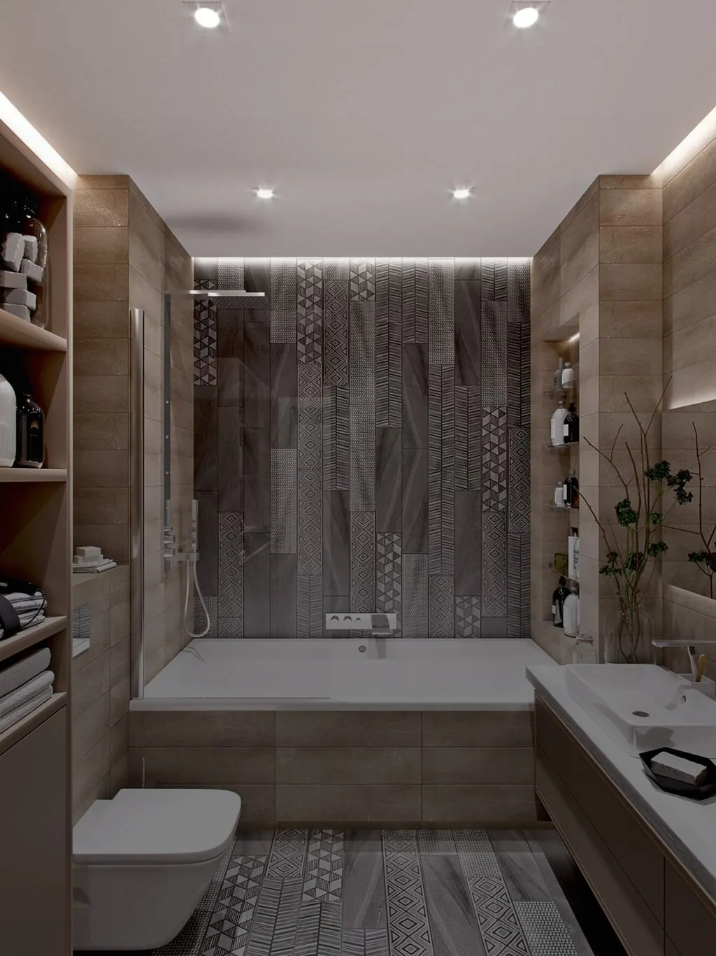 Bathroom moisture-proof stretch ceiling