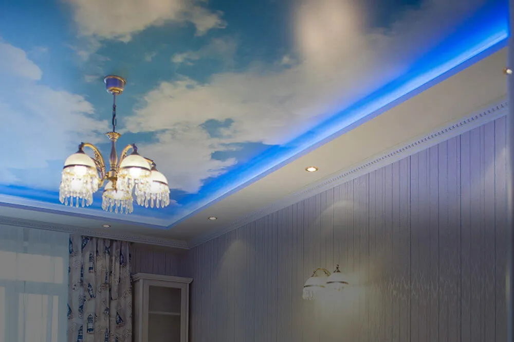 Stretch Ceiling 'Sky with Clouds'